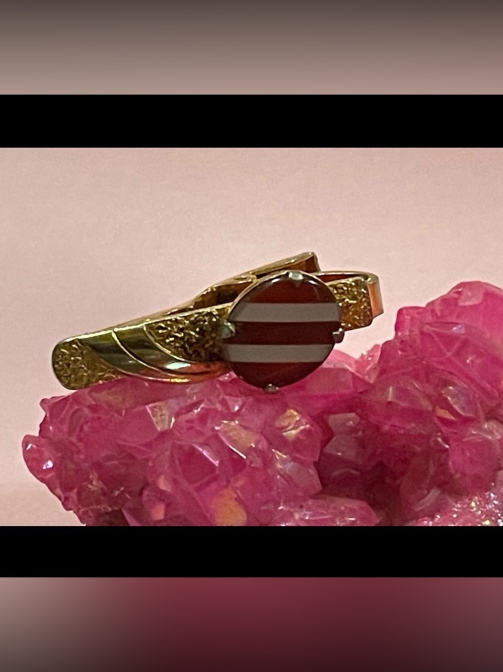 Vintage Gold Tone Tie Clip #9643
